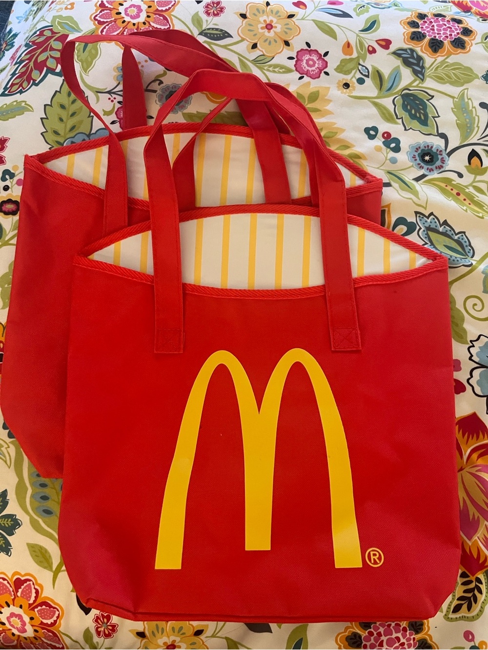 McDonald's Red Tote Bag with Yellow Arch Logo